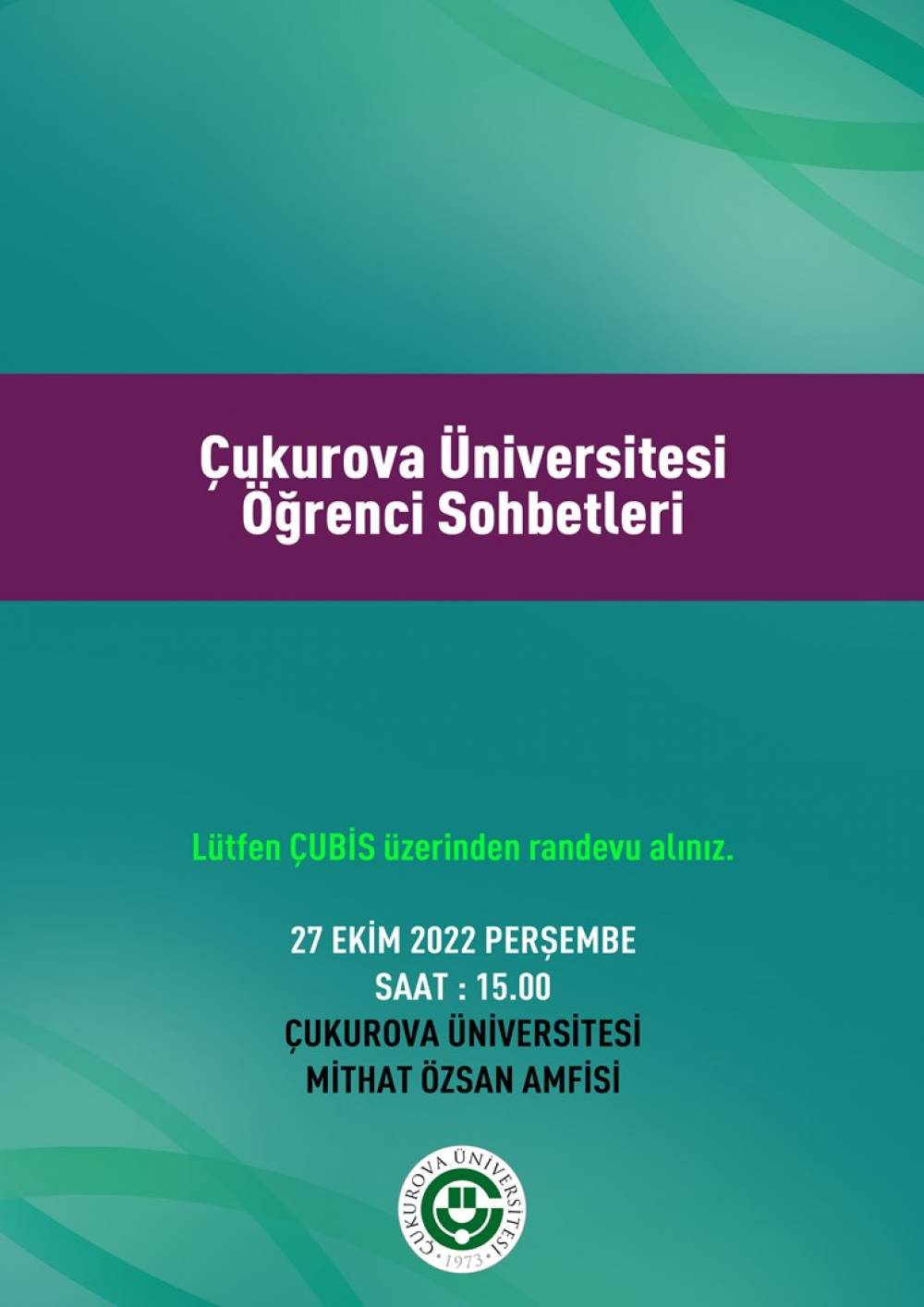 Çukurova Üniversitesi Öğrenci Sohbetleri