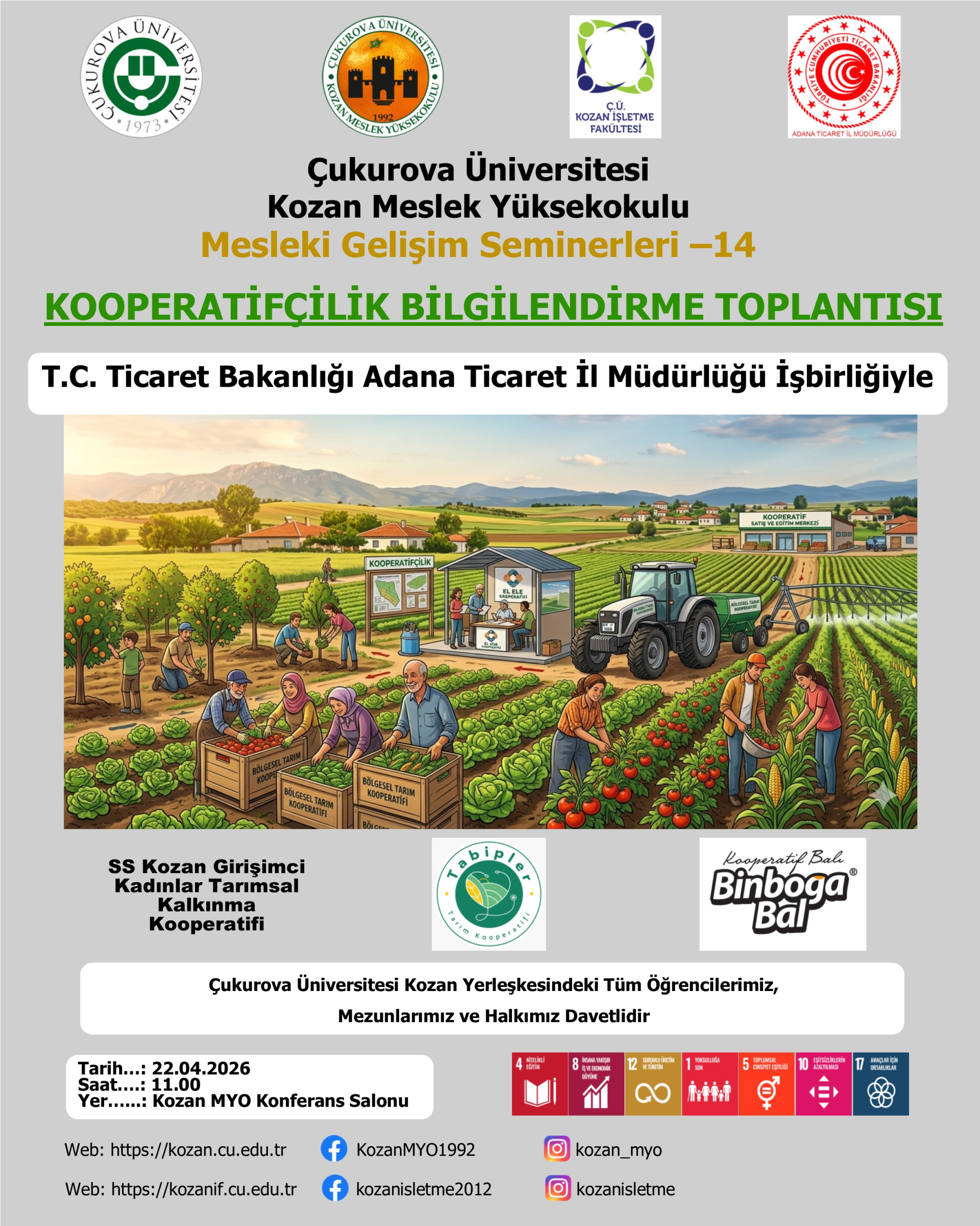 Mesleki Gelişim Seminerleri-14: “Kooperatifçilik Bilgilendirme Toplantısı”