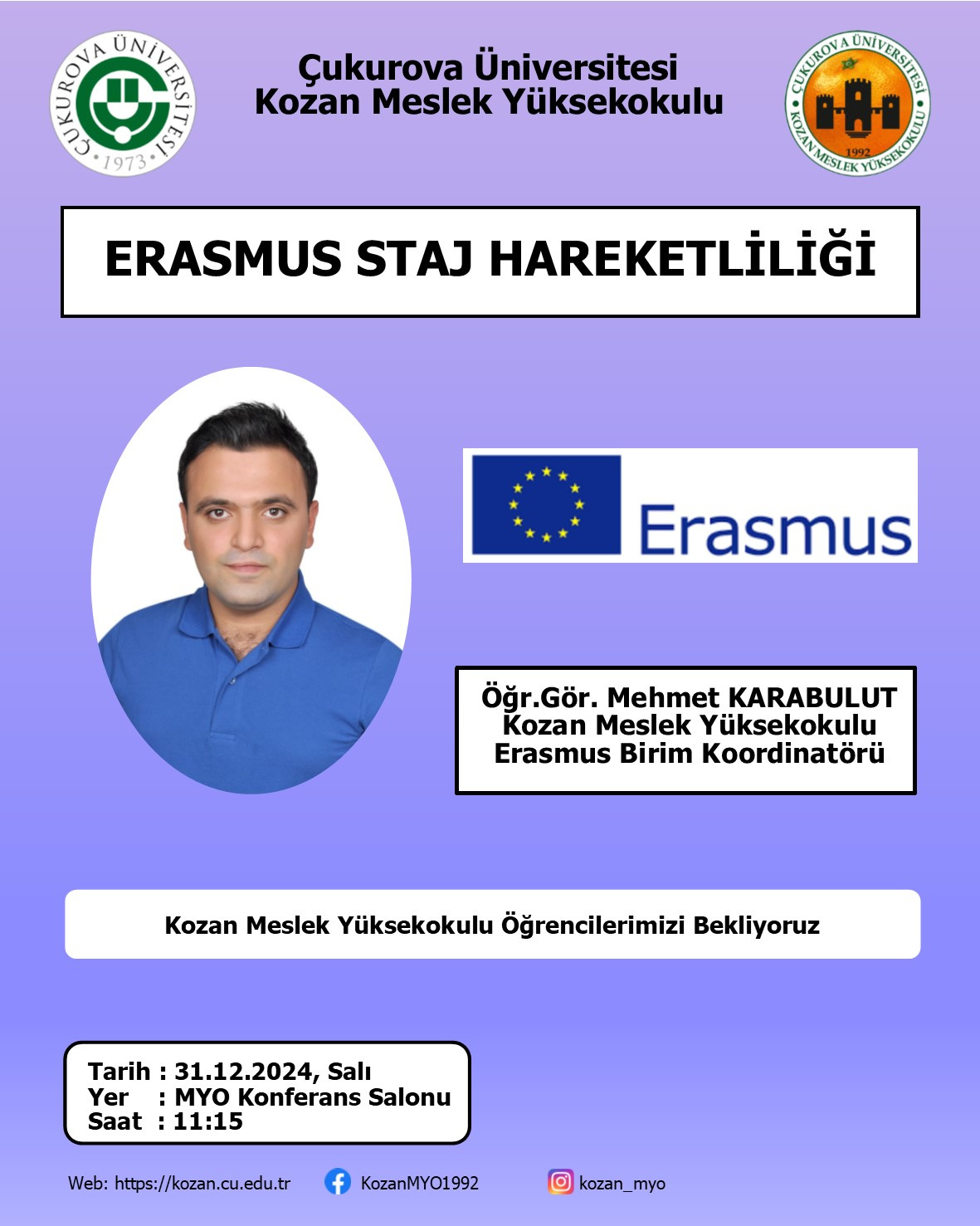 Erasmus Staj Hareketliliği 2024