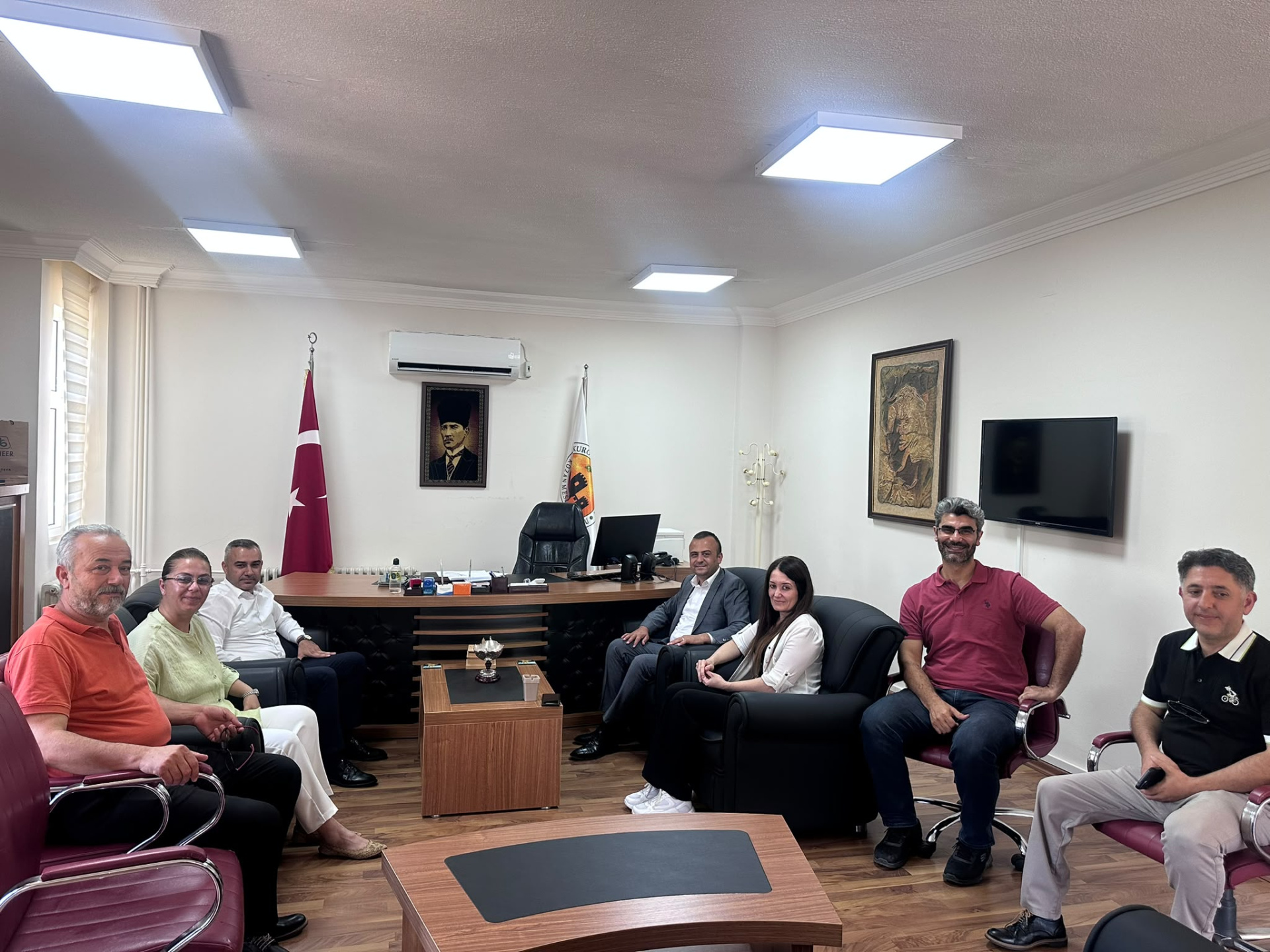 Avrupa Birliği Projesi Kapsamında Meslek Yüksekokulumuzda İş Birliği Görüşmeleri Gerçekleştirildi