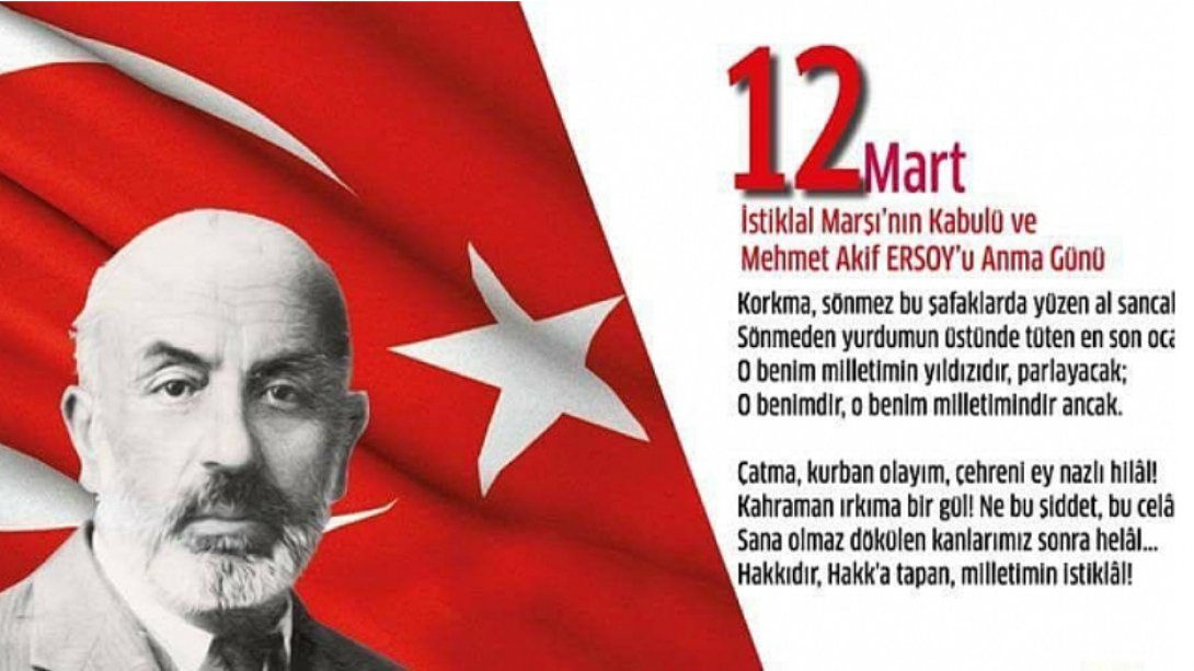 İstiklal Marşımızın kabulünün 104. yılında başta Mustafa Kemal ATATÜRK olmak üzere tüm şehitlerimizi saygı ve minnetle anıyoruz.